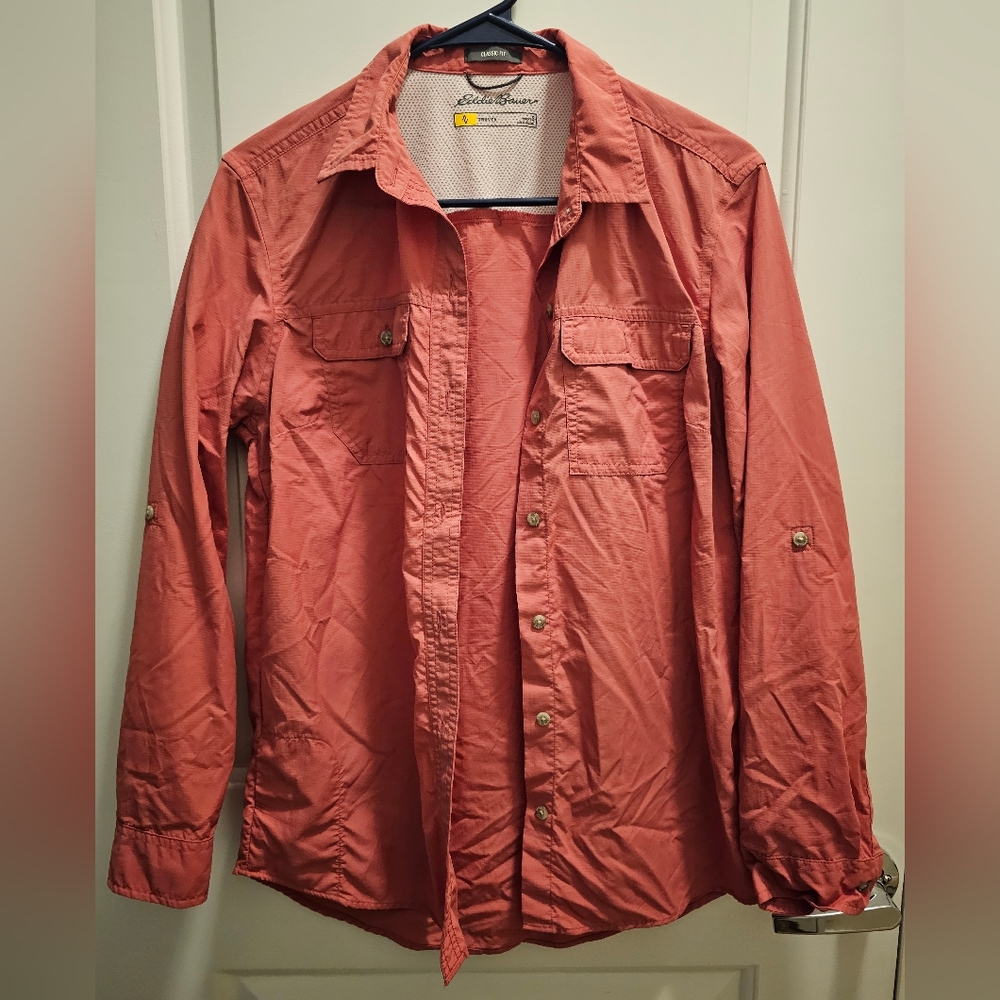 Eddie Bauer, Small coral Travex button down